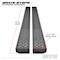 Westin Automotive TEXTURED BLACK RUNNING BOARDS 86 INCHES TEXTURED BLACK GRATE STEPS RUNNING BOARD (BRKT SOLD SEP) 27-74755 - alternate 1